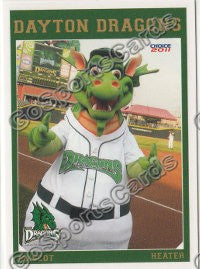 2011 Dayton Dragons Heater Mascot