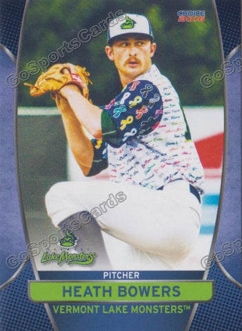 2016 Vermont Lake Monsters Heath Bowers
