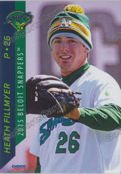 2015 Beloit Snappers Heath Fillmyer