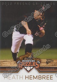 2012 Fresno Grizzlies Heath Hembree