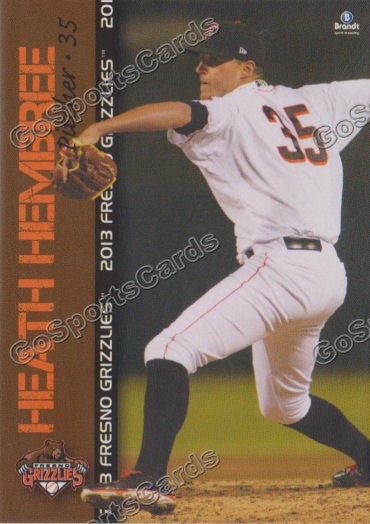 2013 Fresno Grizzlies Heath Hembree