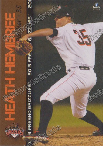 2013 Fresno Grizzlies Heath Hembree