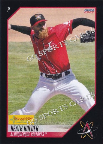2022 Albuquerque Isotopes SGA Heath Holder