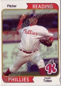 2007 Reading Phillies #24 Heath Totten