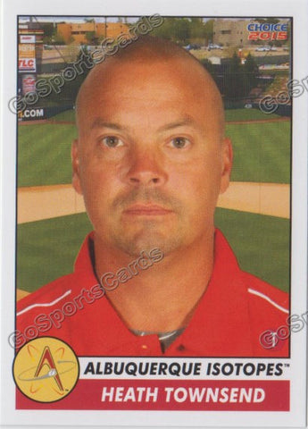 2015 Albuquerque Isotopes Heath Townsend