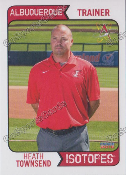 2016 Albuquerque Isotopes Heath Townsend