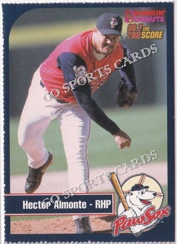 2003 Pawtucket Red Sox Dunkin Donuts SGA Hector Almonte