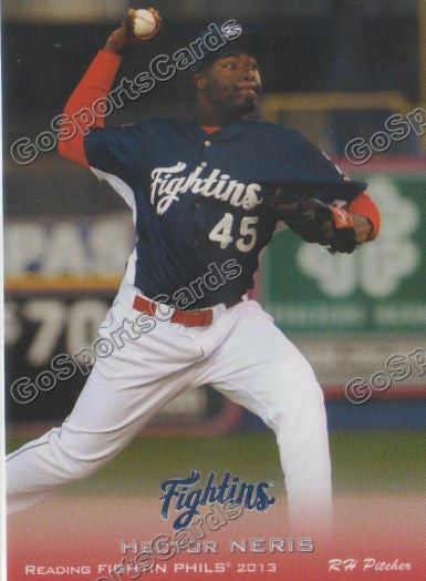 2013 Reading Fightin Phils Phillies Hector Neris
