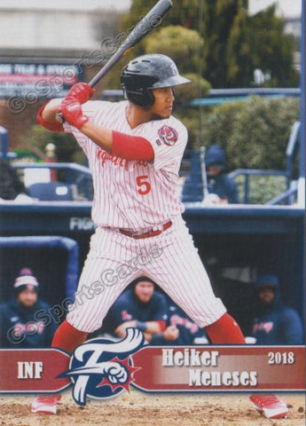 2018 Reading Fightin Phils Heiker Meneses