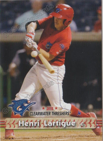 2018 Clearwater Threshers Henri Lartigue