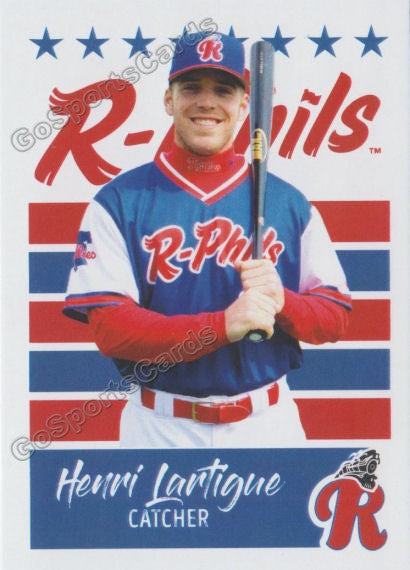 2019 Reading Fightin Phils U3 Henri Lartigue