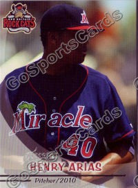 2010 New Britain Rock Cats Henry Arias