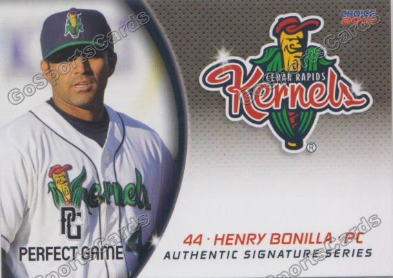 2015 Cedar Rapids Kernels Henry Bonilla