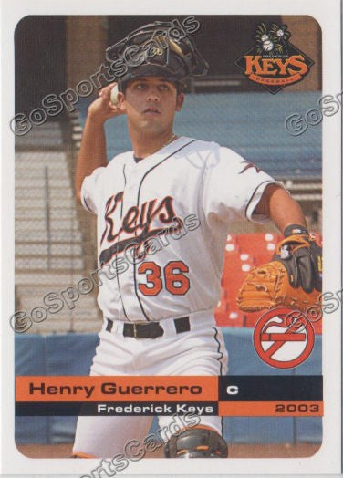 2003 Frederick Keys SGA Henry Guerrero