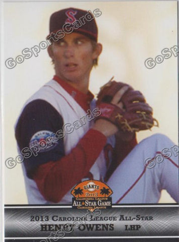 2013 Carolina League All Star Henry Owens