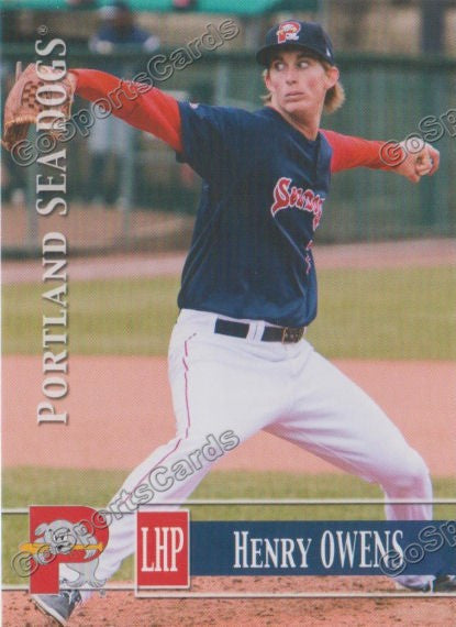 2014 Portland Sea Dogs Henry Owens