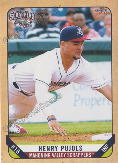 2018 Mahoning Valley Scrappers Henry Pujols