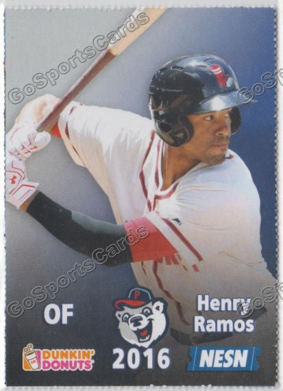 2016 Pawtucket Red Sox SGA Dunkin Donuts Henry Ramos