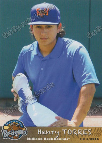 2016 Midland RockHounds Henry Torres