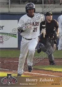 2011 Yakima Bears Henry Zabala