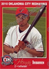 2010 Oklahoma City RedHawks Hernan Iribarren
