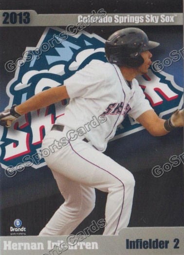 2013 Colorado Springs Sky Sox Hernan Iribarren