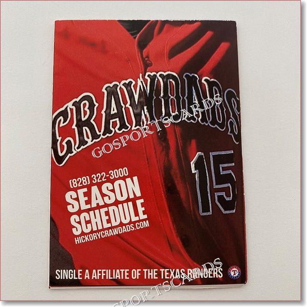 2015 Hickory Crawdads Pocket Schedule