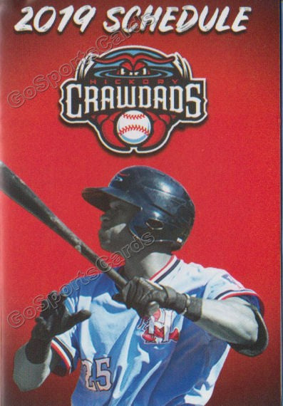 2019 Hickory Crawdads Pocket Schedule