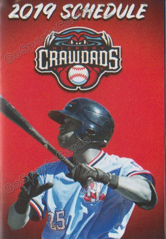 2019 Hickory Crawdads Pocket Schedule