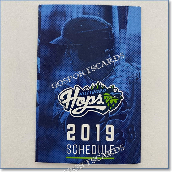 2019 Hillsboro Hops Pocket Schedule