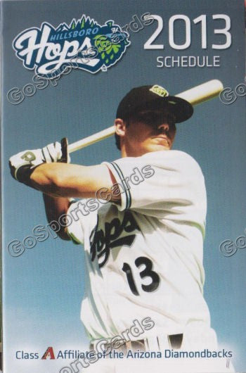 2013 Hillsboro Hops Pocket Schedule Inaugural Season