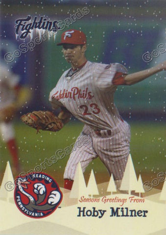 2016 Reading Fightin Phils Holiday Hoby Milner
