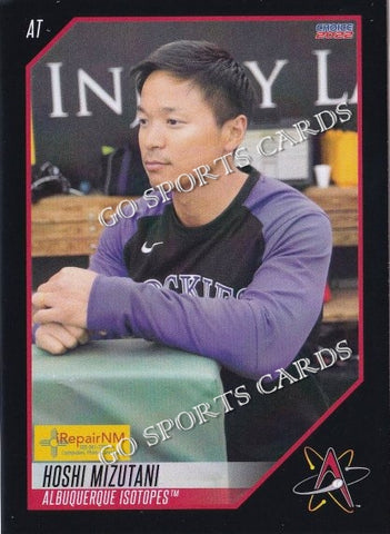 2022 Albuquerque Isotopes SGA Hoshi Mizutani