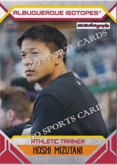 2023 Albuquerque Isotopes Hoshi Mizutani