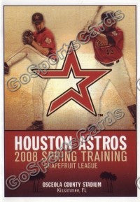 2008 Houston Astros Spring Training Pocket Schedule