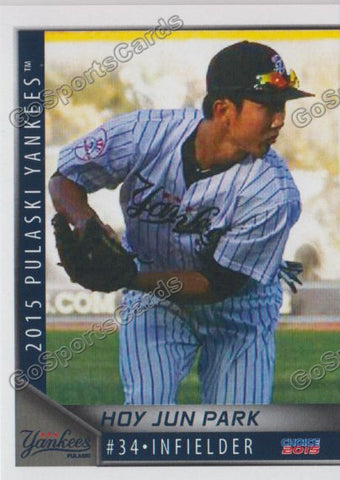 2015 Pulaski Yankees Hoy Jun Park