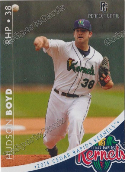 2014 Cedar Rapids Kernels Hudson Boyd