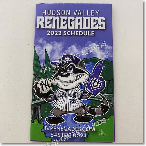 2022 Hudson Valley Renegades Pocket Schedule 