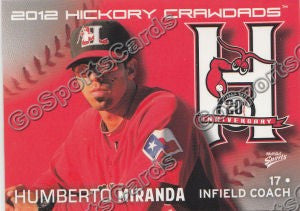 2012 Hickory Crawdads Humberto Miranda