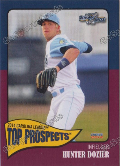 2014 Carolina League Top Prospect Hunter Dozier