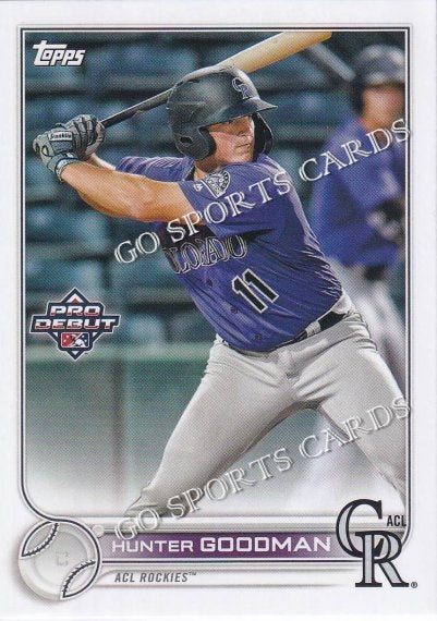 2022 Topps Pro Debut Hunter Goodman PD-46