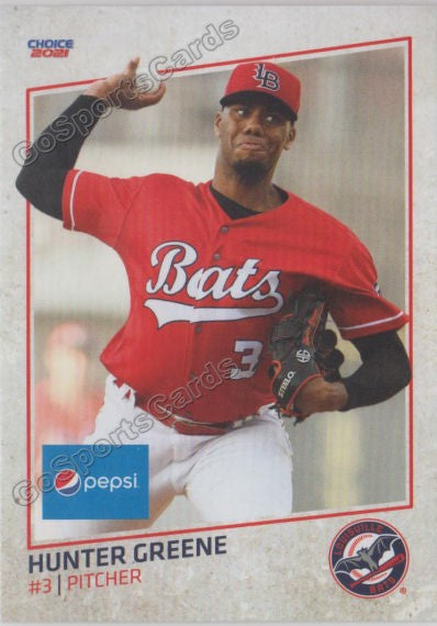 2021 Louisville Bats Hunter Greene