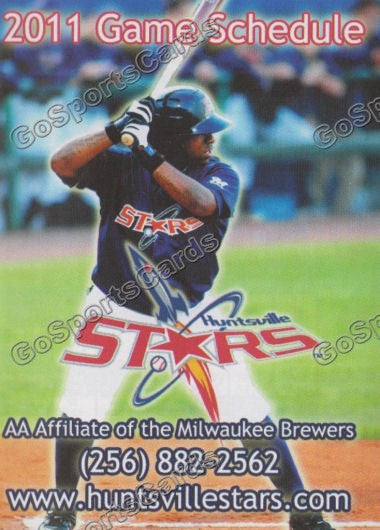 2011 Huntsville Stars Pocket Schedule (Zelous Wheeler)