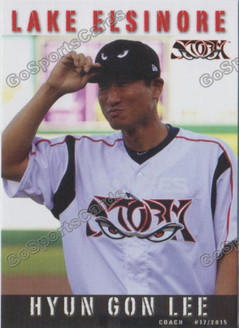 2015 Lake Elsinore Storm Hyun Gon Lee