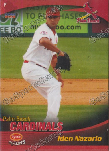 2013 Palm Beach Cardinals Iden Nazario