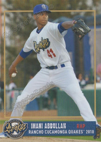 2018 Rancho Cucamonga Quakes Imani Abdullah