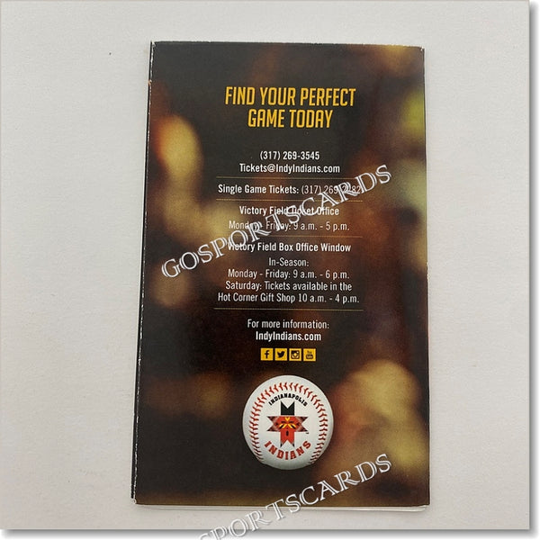 2016 Indianapolis Indians Pocket Schedule