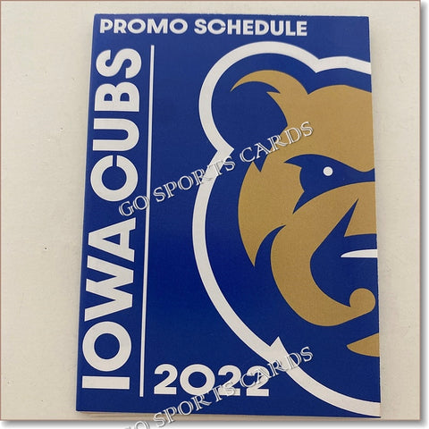 2022 Iowa Cubs Pocket Schedule 