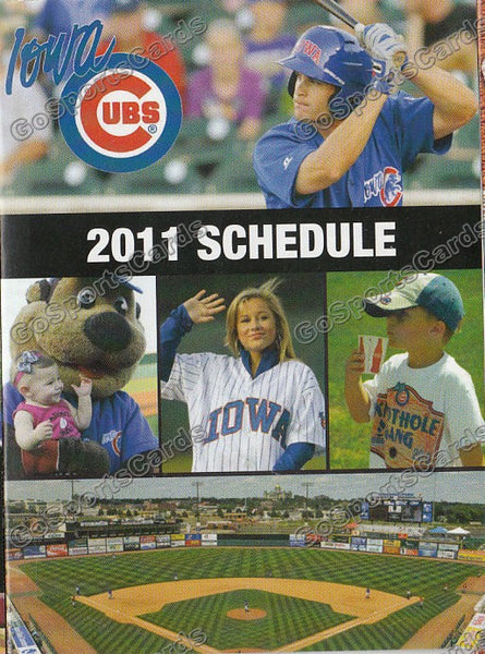 2011 Iowa Cubs Pocket Schedule