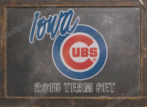 2015 Iowa Cubs Checklist Header